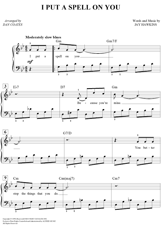 I Put A Spell On You