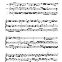 Allegro - from Brandenburg Concerto #2 in F Major - Score