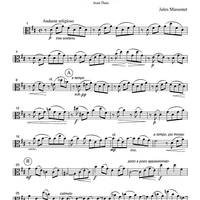 Meditation - from Thais - Part 2 Viola