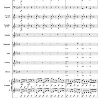 Chorus: Fuor di queste urne, No. 6 from "Lucio Silla", Act 1 - Full Score