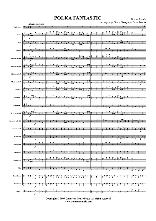 Polka Fantastic - Score