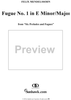 Six Preludes and Fugues, Op. 35 - Fugue No. 1 in E Minor/Major