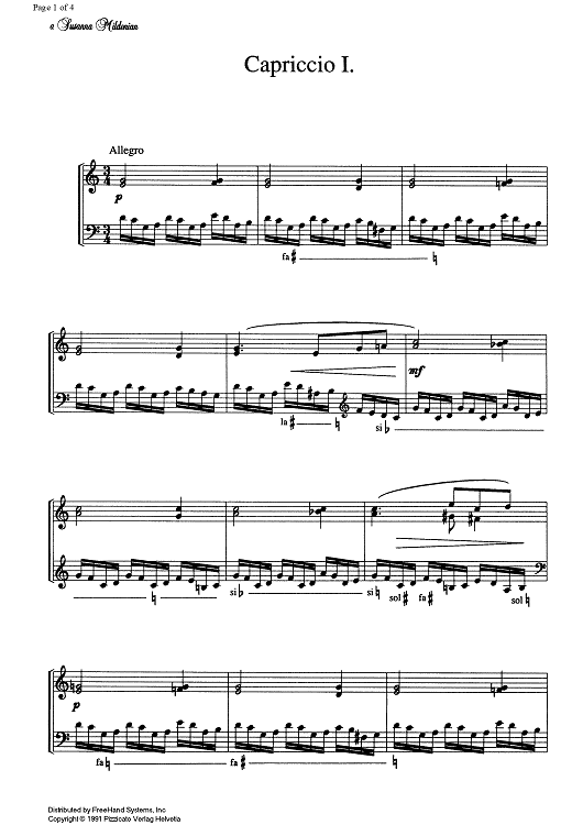 Capriccio No. 1