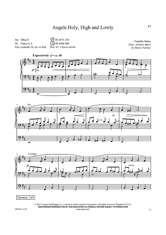 Angels Holy, High and Lowly