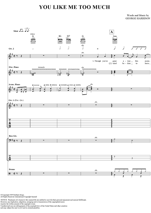 You Like Me Too Much