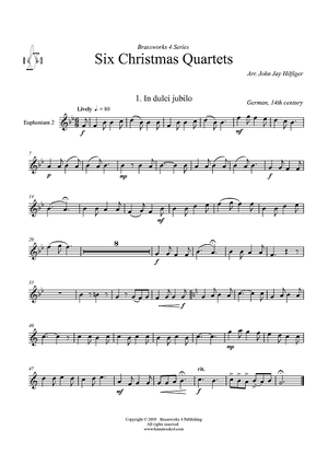 Six Christmas Quartets - Euphonium 2 TC