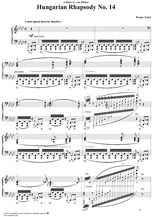 Hungarian Rhapsody No. 14 in F Major