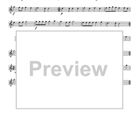 Fünffstimmigter blasender Music - B-flat Trumpet 1