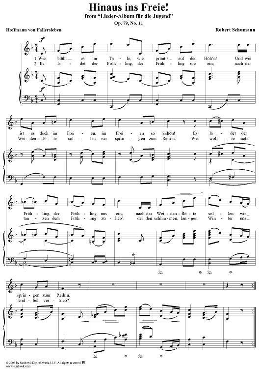 Hinaus ins Freie!, No. 11, Op. 79