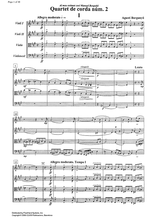 String quartet No. 2 - Score