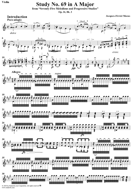 Study No. 69 in A Major