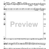 Water Music Selections for Trombone Quartet - Trombone 1 (alto clef)