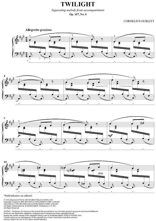 Twilight, Op. 107, No. 4