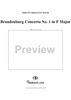 Brandenburg Concerto No. 1: Allegro - Score