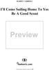 I'll Come Sailing Home To You / Be A Good Scout medley (One Step)