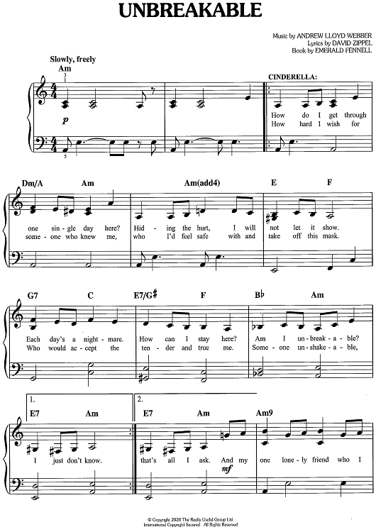 Unbreakable - from Bad Cinderella