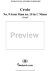 Credo - No. 9 from Mass no. 18 in C minor ("Great")   - K427 (K417a)