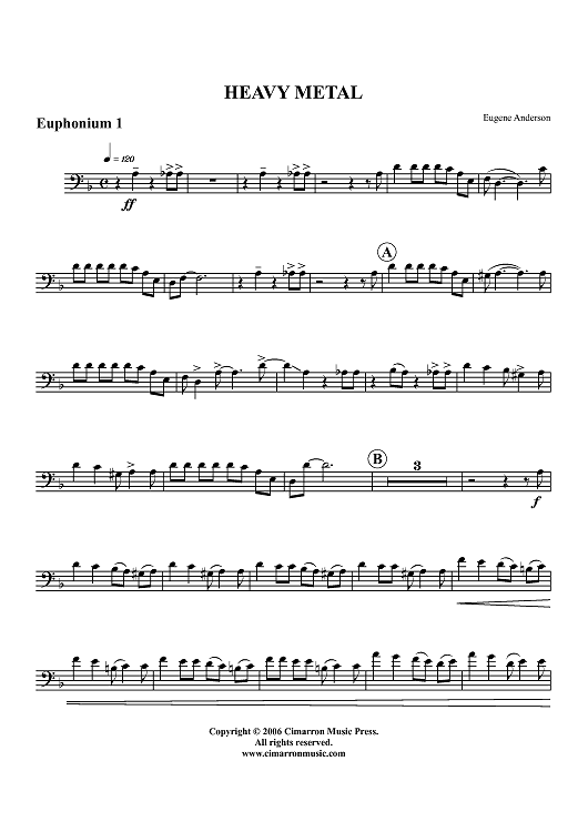 Heavy Metal - Euphonium 1 BC/TC