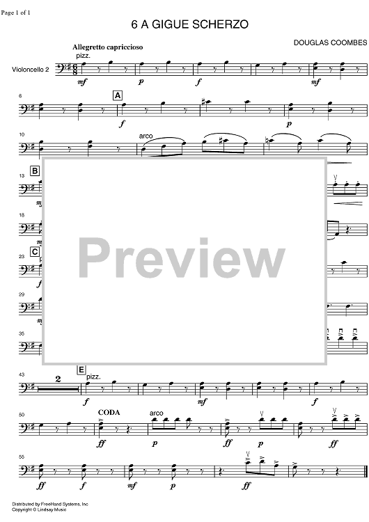 A Gigue Scherzo - Cello