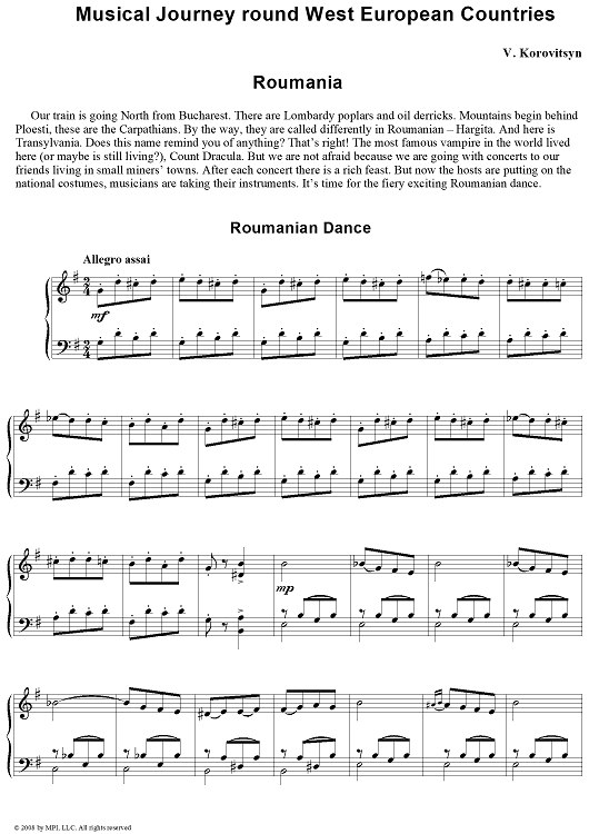 Musical Journey. 19. Roumania. Roumanian Dance