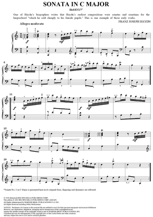 Sonata in C Major (HobXVI/7)