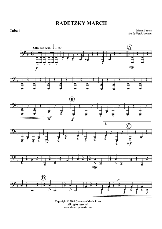 Radetzky March - Tuba 4