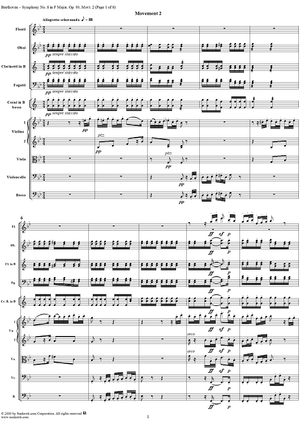Symphony No. 8, Movement 2 - Full Score