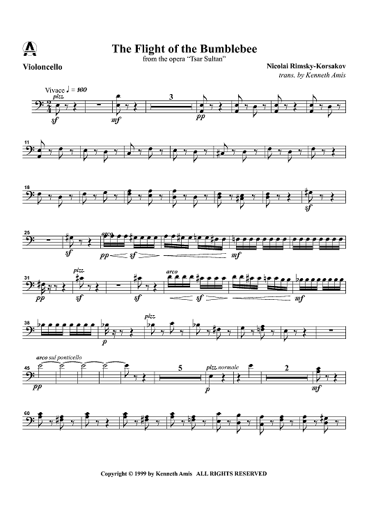 The Flight of the Bumblebee from the opera "Tsar Sultan" - Cello