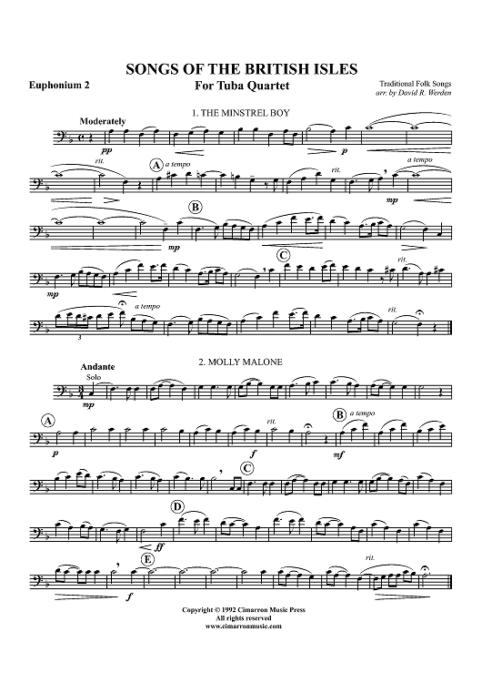 Songs of the British Isles - Euphonium 2 BC/TC