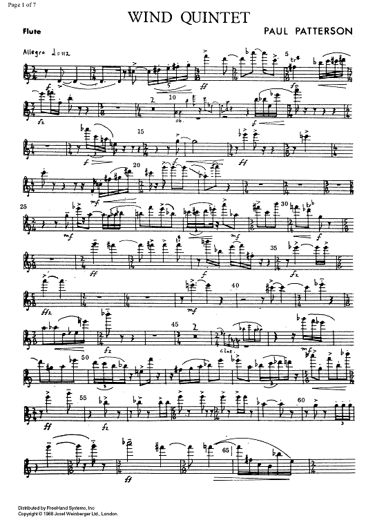 Wind Quintet - Flute