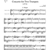 Concerto for Two Trumpets in Bb - Trumpets in Bb