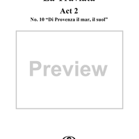 La Traviata, Act 2, No. 10, Recit. and Aria. "Di Provenza il mar, il suol"