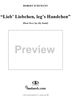 "Lieb' Liebchen, leg's Händchen", Op. 24, No. 4