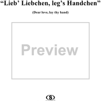 "Lieb' Liebchen, leg's Händchen", Op. 24, No. 4