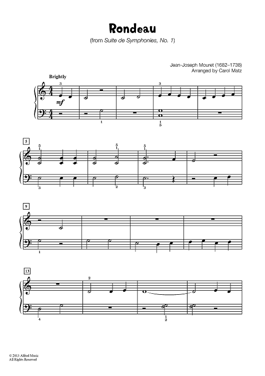 Rondeau (from Suite de Symphonies, No. 1)