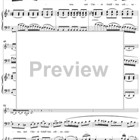 "Gleichwie die wilden Meeres-Wellen", Aria, No. 3 from Cantata No. 178: "Wo Gott der Herr nicht bei uns hält" - Piano Score