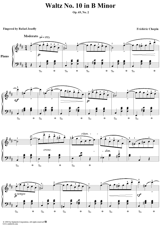 No. 10 in B Minor, Op. 69, No. 2