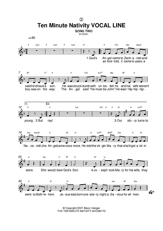 Song Two (from The Ten Minute Nativity)