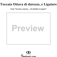 Toccata Ottava di durezze, e Ligature, No. 8 from "Toccate, canzone ... di cimbalo et organo", Vol. II