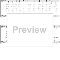 Come, Sound His Praise Abroad