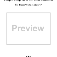 Suite Miniature: No. 2, Impromptu a la Schumann
