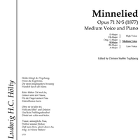 Minnelied Op.71 No. 5