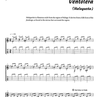 Ventolera (Malagueña) - Guitar