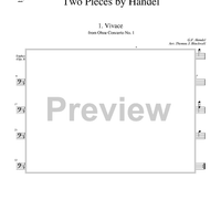 Two Pieces by Handel - Horn in F (opt. Euphonium)