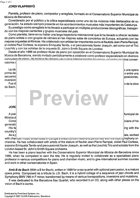 Amb B de Bach - Preface