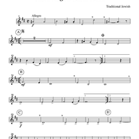 Hava Nagila/Tsena Tsena - Part 2 Clarinet in Bb
