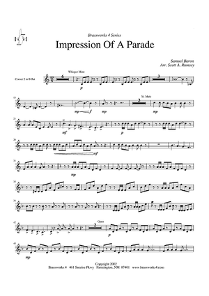 Impression of a Parade - Cornet 2 in Bb