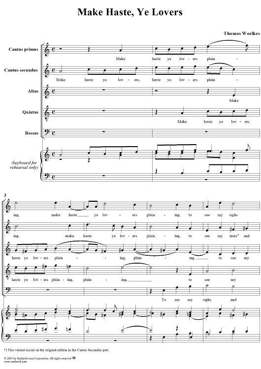 Make Haste, Ye Lovers