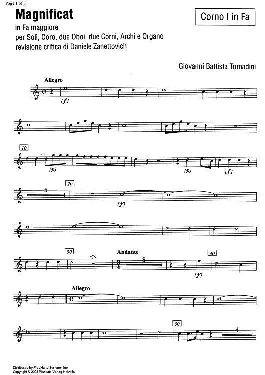 Magnificat - Horn in F 1