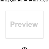 String Quartet No. 16 in F Major, Op. 135 - Cello